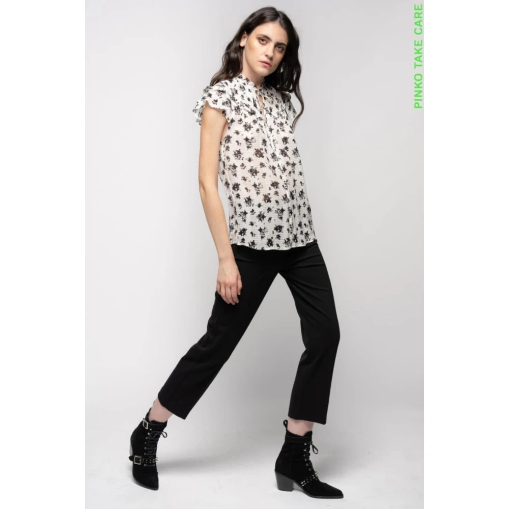 pinko Ghibli 6 Stoffen Broek Black Dames