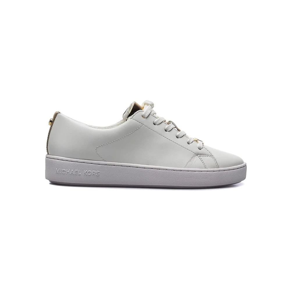 Michael Kors Leren sneakers met gouden accenten Dames Schoenen Wit