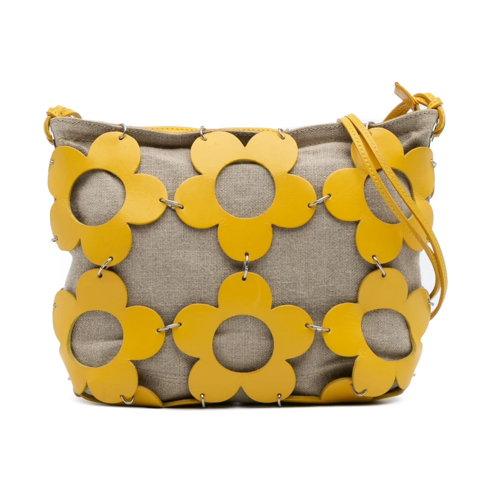 Celine Vintage Women's Pre-Owned Floral Applique Tote Bag