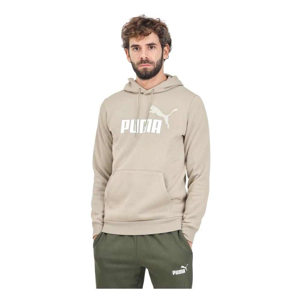 Puma Essentials+ Beige Hoodie Sweater Beige Heren