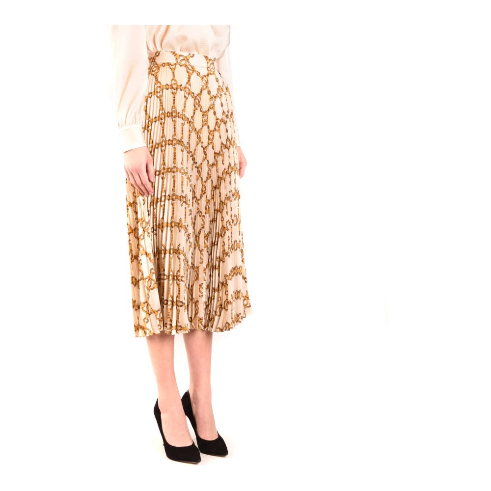 Twinset Multicolor Stijlvolle Rok Aw20 Beige Dames