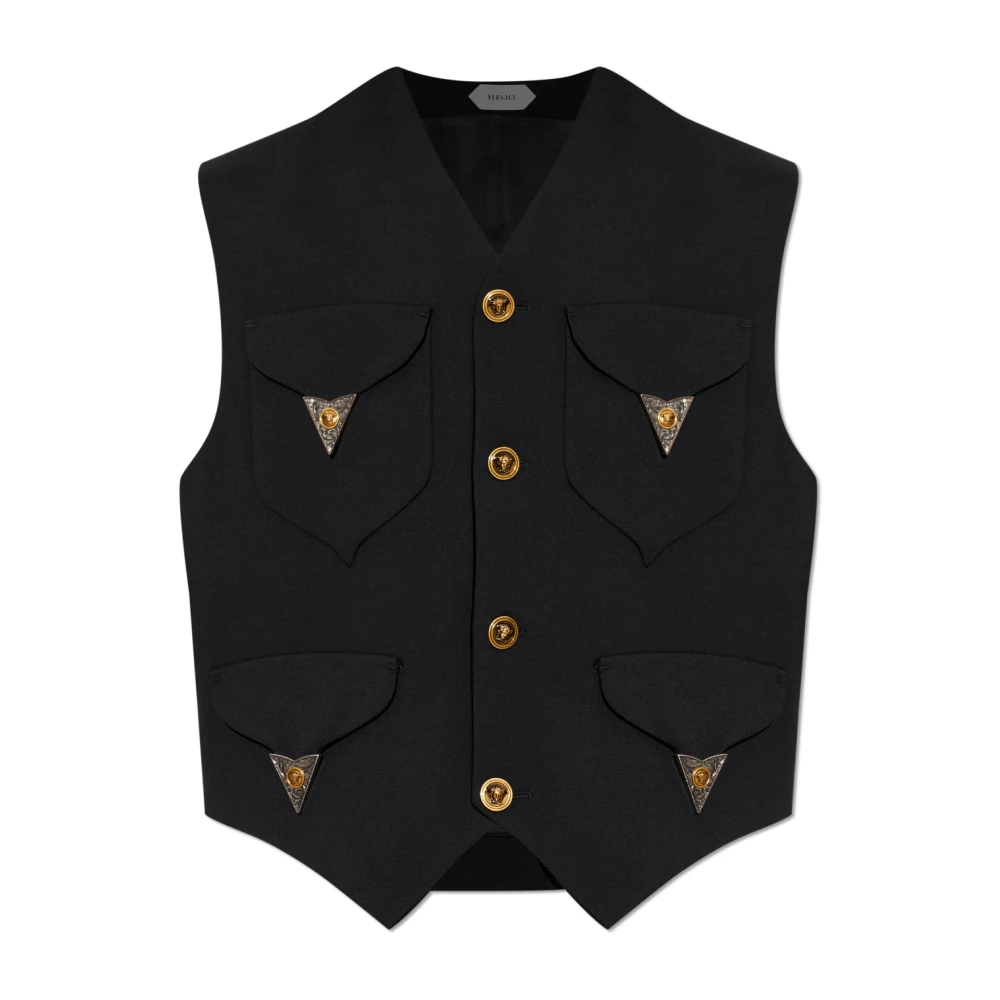 Versace Uomo Nero Giacche, M, New,