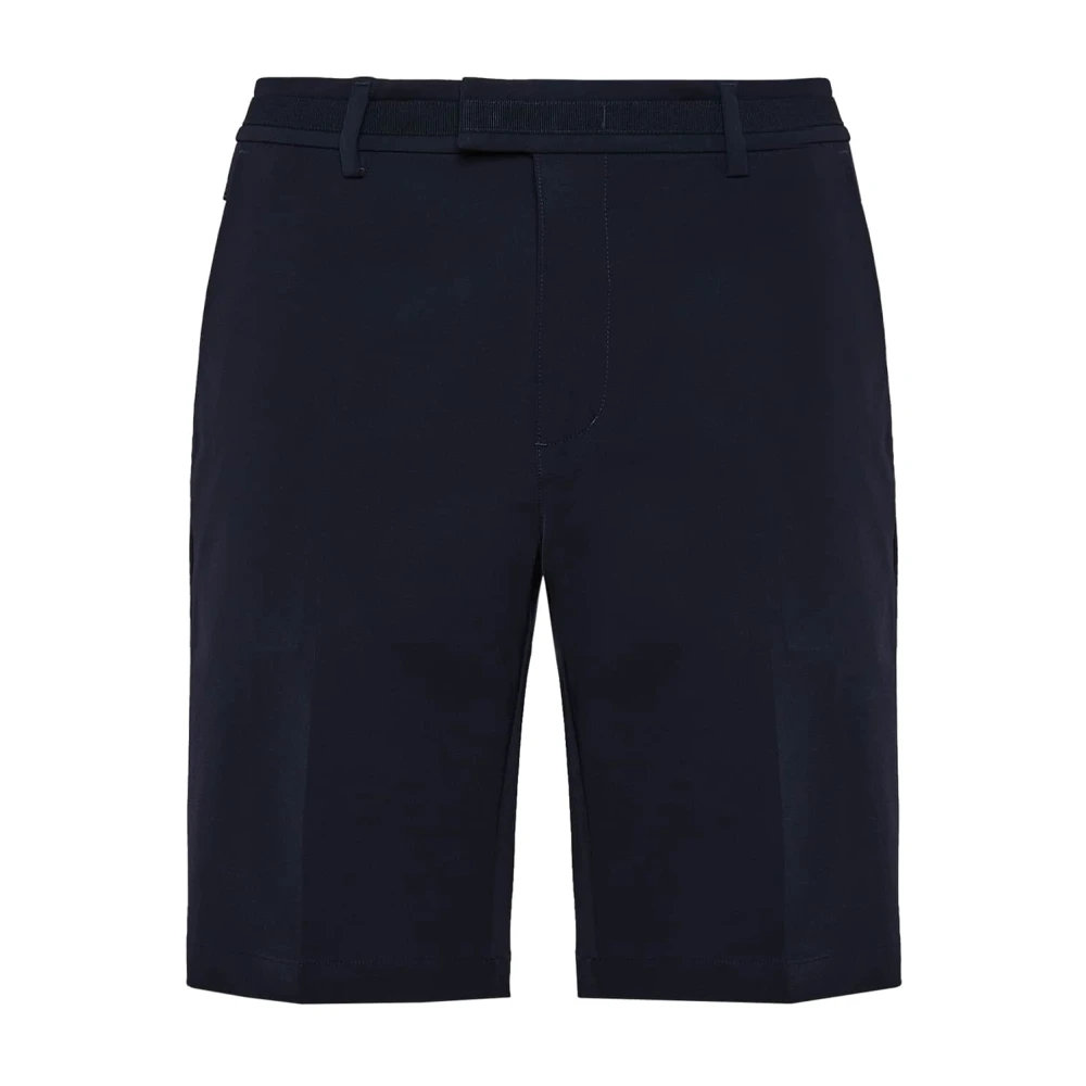 Boggi Milano B Tech Stretch Nylon Bermuda Shorts Blue Heren