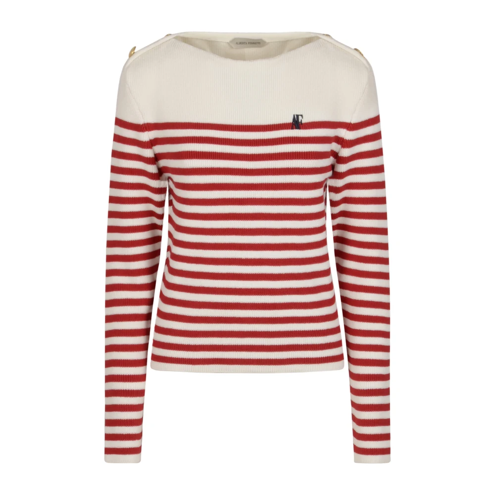 Alberta Ferretti Multicolor Jumper - Female - Round-Neck Knitwear - S - Knitwear