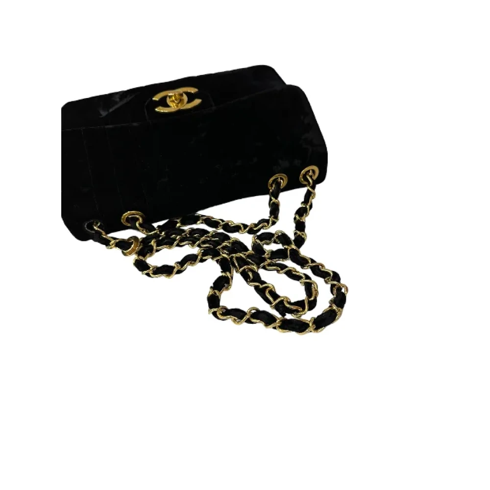 Chanel Vintage Pre-owned Velvet chanel-bags Black Dames