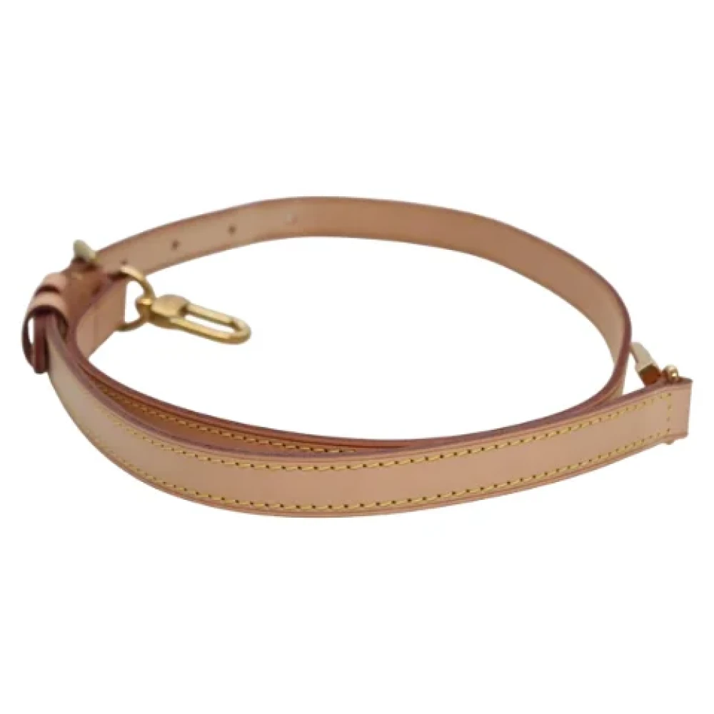 Louis Vuitton Vintage Pre-owned Leather home-office Beige Dames
