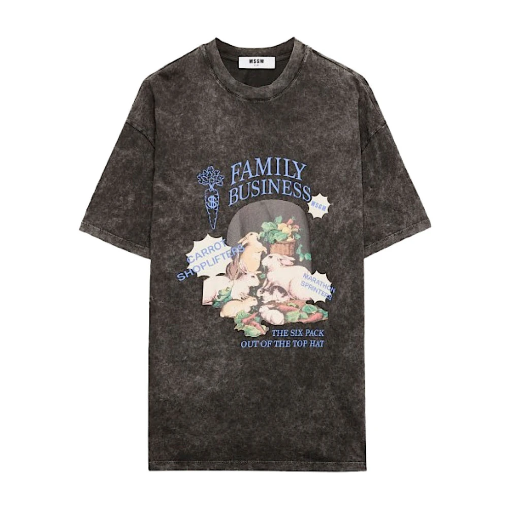 Msgm - Tops > T-Shirts - Gray - Msgm - Modalova