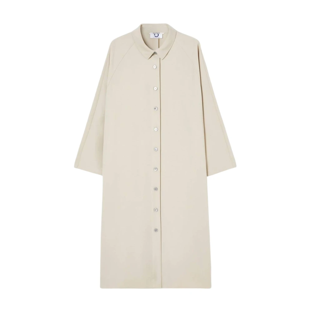 Marina Rinaldi Beige Overhemdjurk met knoopsluiting Beige Dames