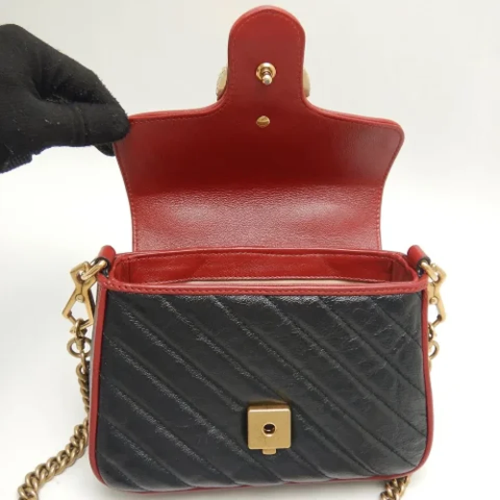 Gucci Vintage Pre-owned Leather handbags Black Dames