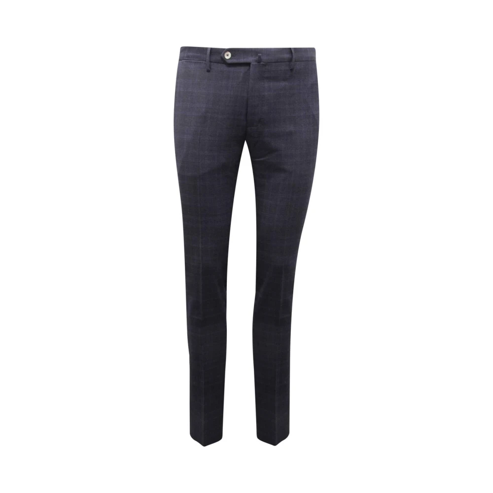 Pt01 Men's Blue Skinny Wool Blend Trousers Model 202 - Slim-Fit Trousers - Xl - Trousers