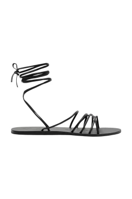 Spiral Tie-Up Sandals