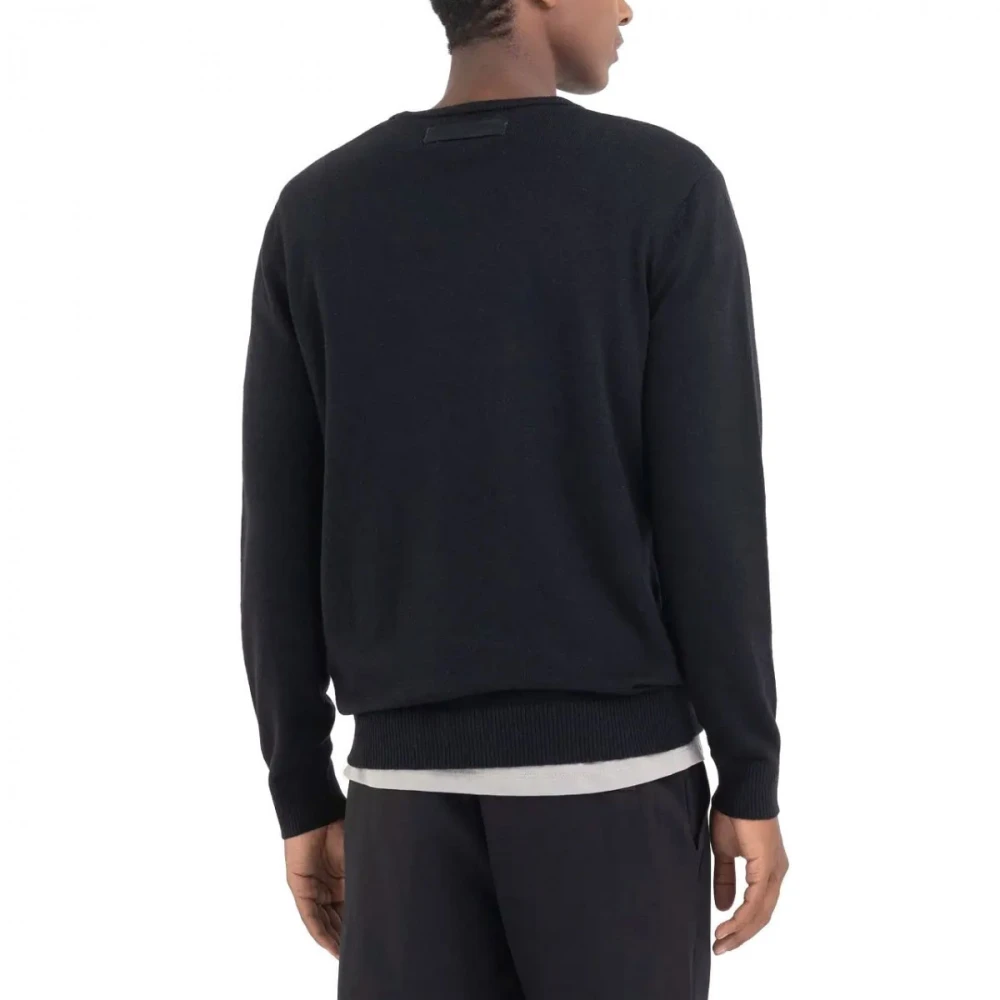 Replay Regular Fit Zwart Sweatshirt Black Heren