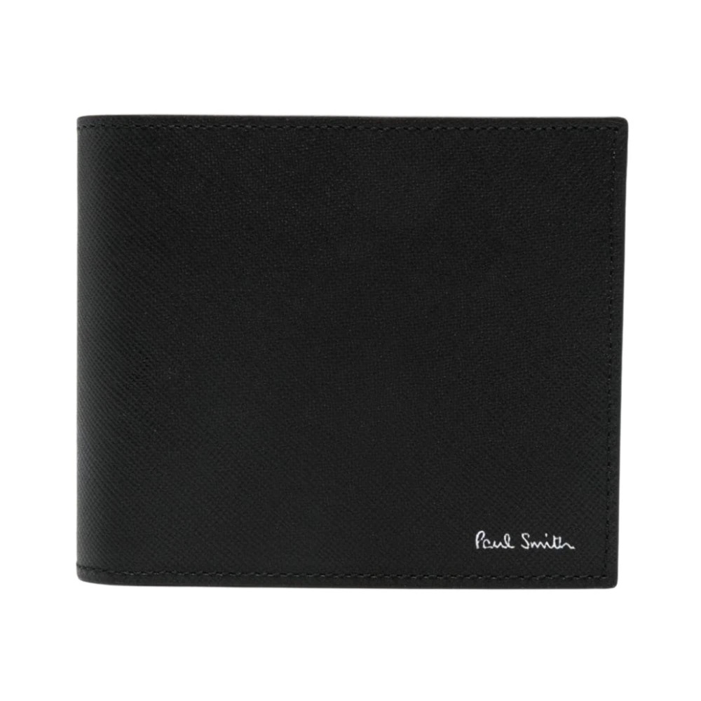 PS By Paul Smith Zwarte portemonnee met Signature Stripe Balloon Black Heren