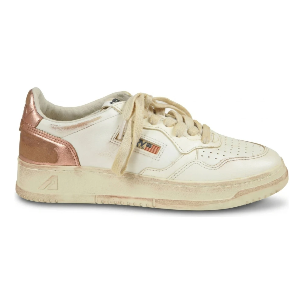 Autry Medalist Low Super Vintage Dames Schoenen Wit