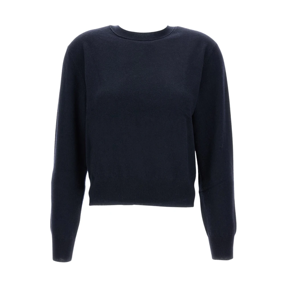 Lisa Yang Women's Blue Round-Neck Knitwear - Round-Neck Knitwear - M - Knitwear