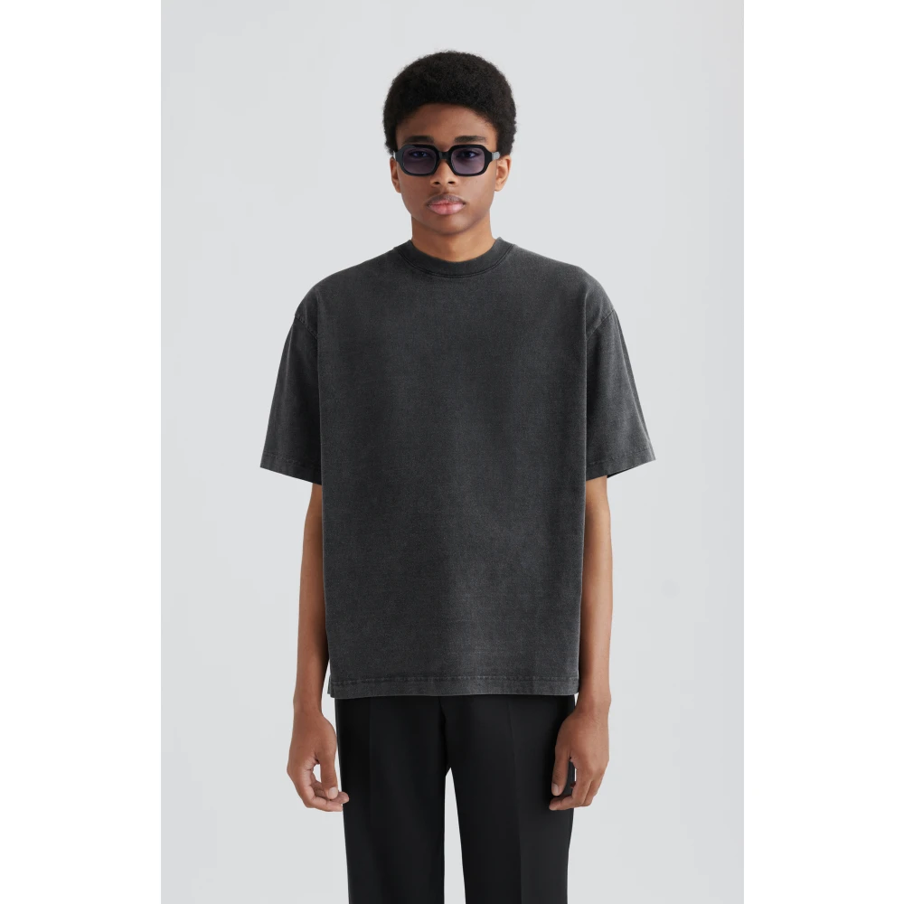 Axel Arigato Geborduurde Oversized T-shirt Black Heren