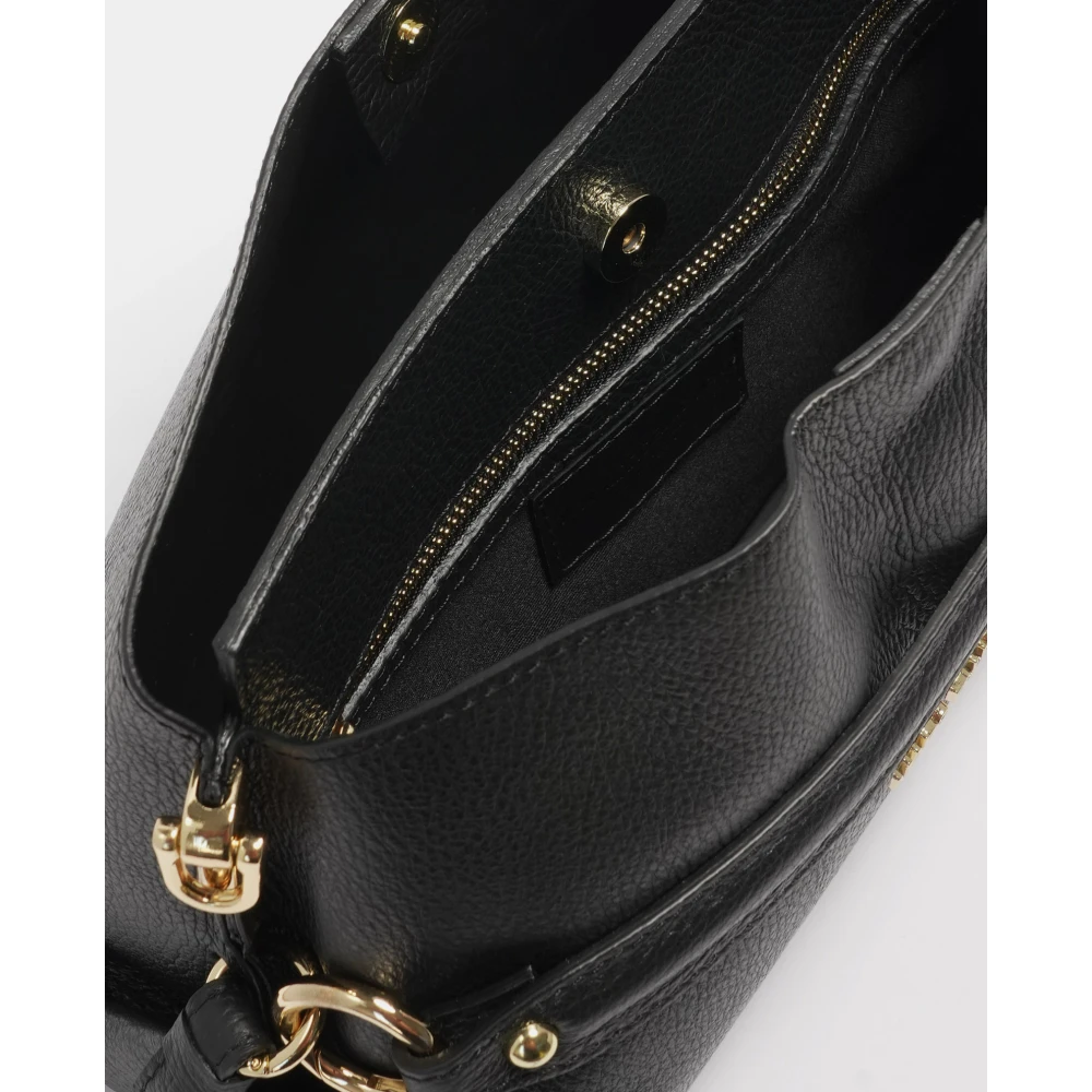 Marc Ellis Zwarte schoudertas met kettingriem Black Dames