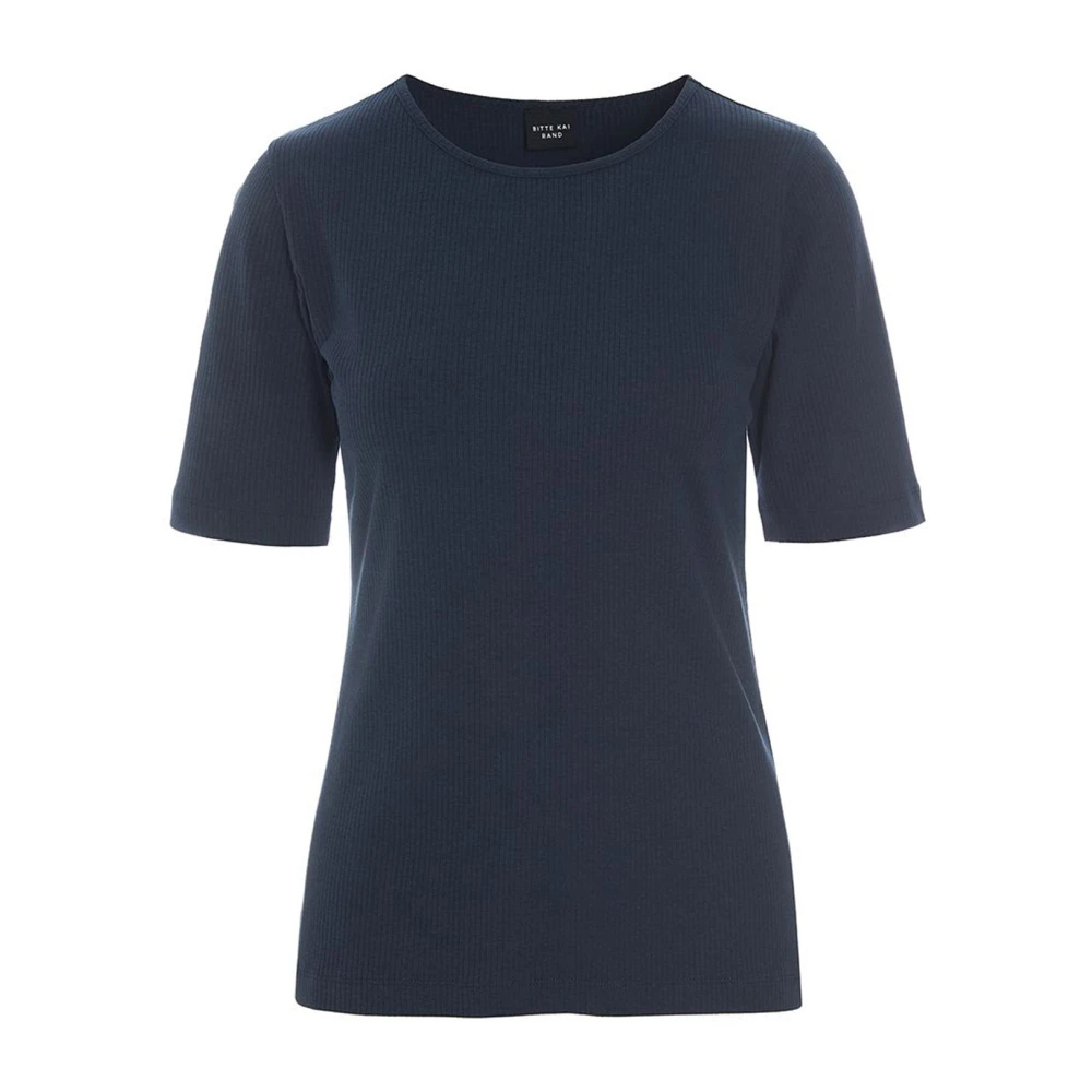 Bitte Kai Rand Rib Gebreide Blouse Donker Middernacht Blue Dames