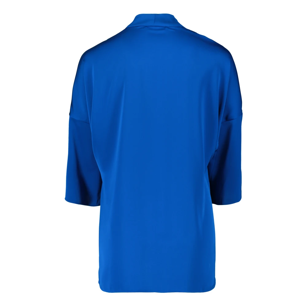 Vera Mont Elegante Blouse Shirt met Zijsplitten Blue Dames
