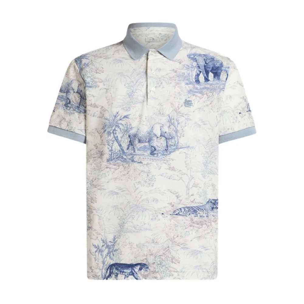ETRO Safari Print Polo Shirt Multicolor Heren