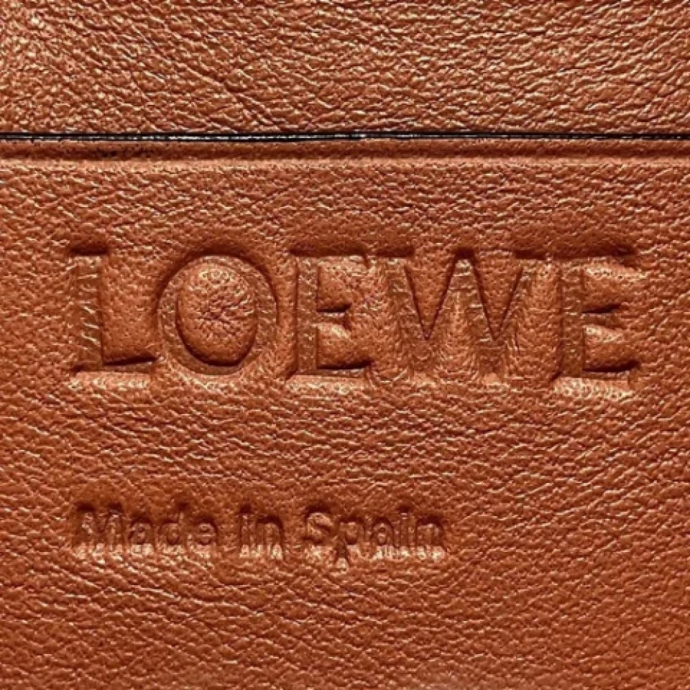Loewe Pre-owned Leather wallets Beige Dames