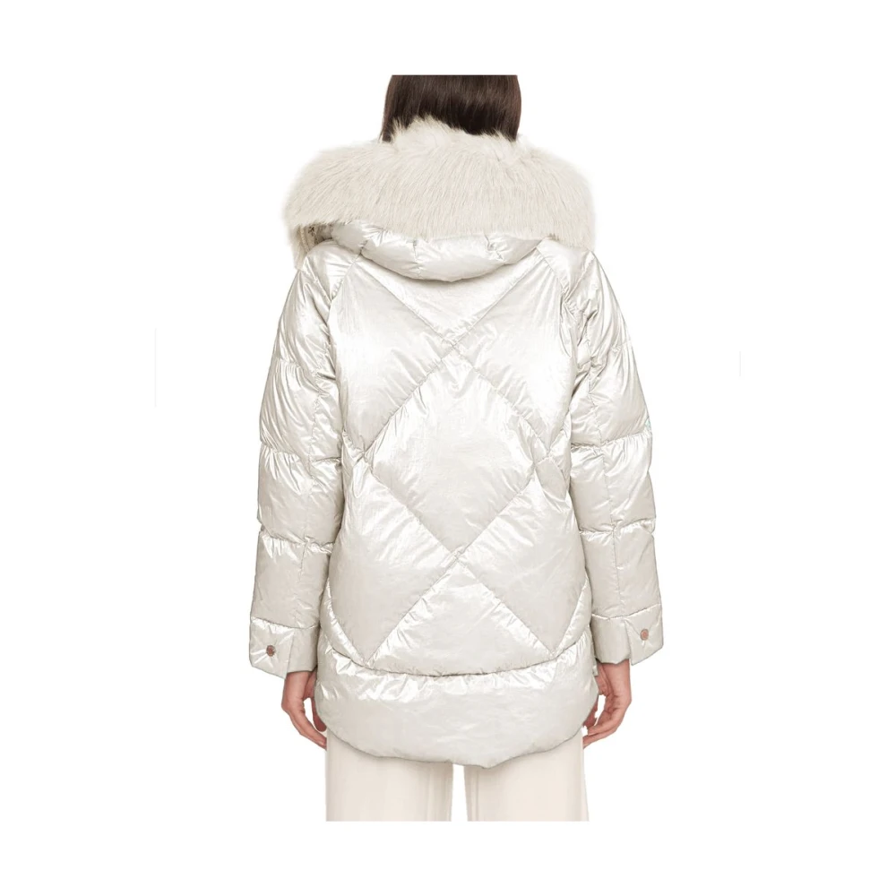 People of Shibuya Gewatteerde donsjas met parelafwerking White Dames
