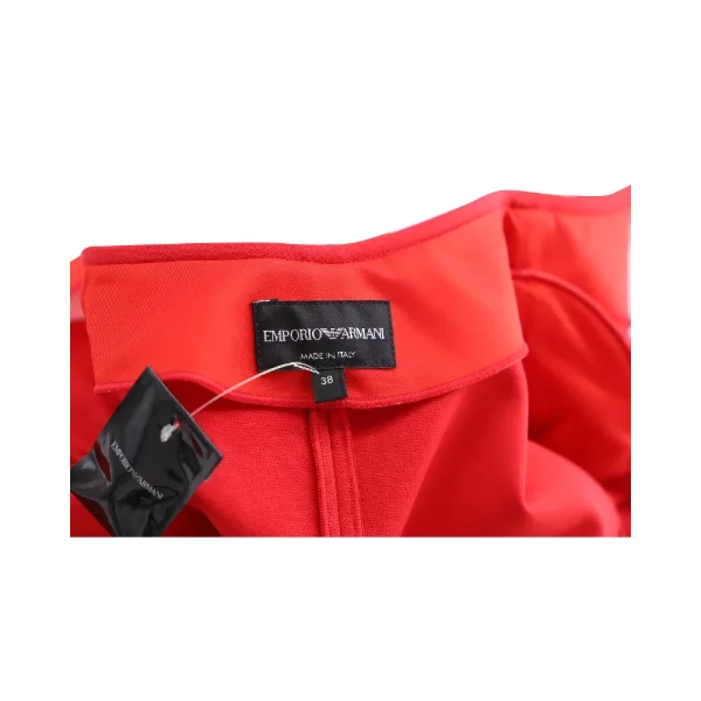 Armani Pre-owned Fabric outerwear Red Dames