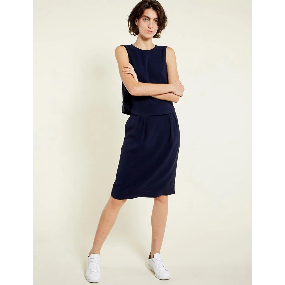 Ines De La Fressange Paris Celeste blauwe rok Blue Dames