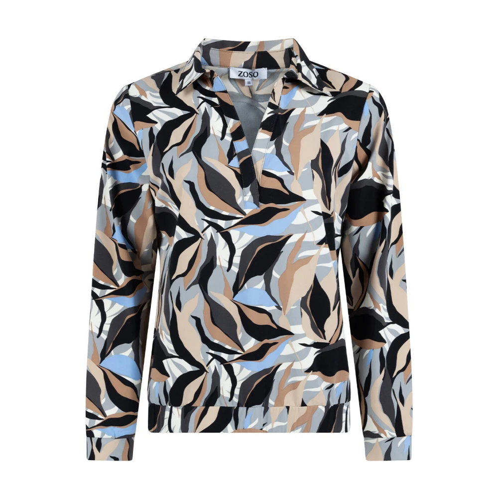 Zoso Lange Mouw Blouse Jennifer Multicolor Dames