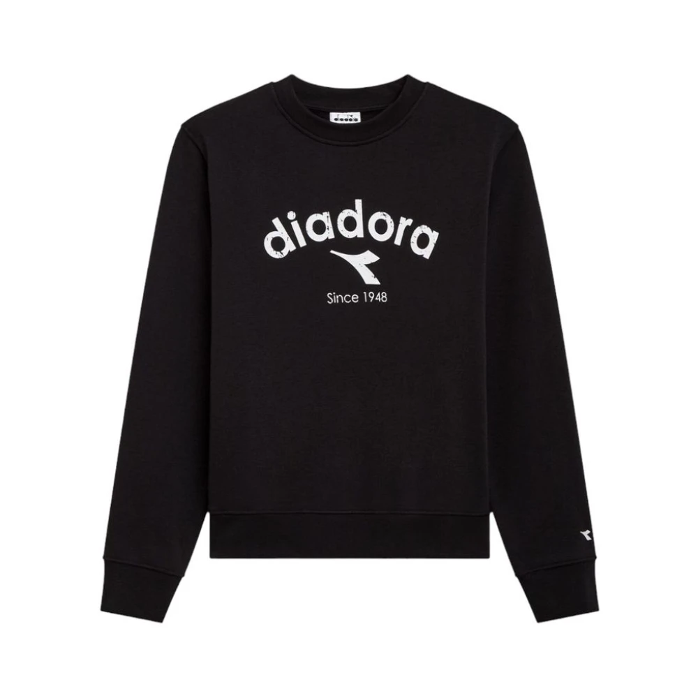 Diadora Unisex Sweatshirt Model 502.180634 Cotton Black Dames