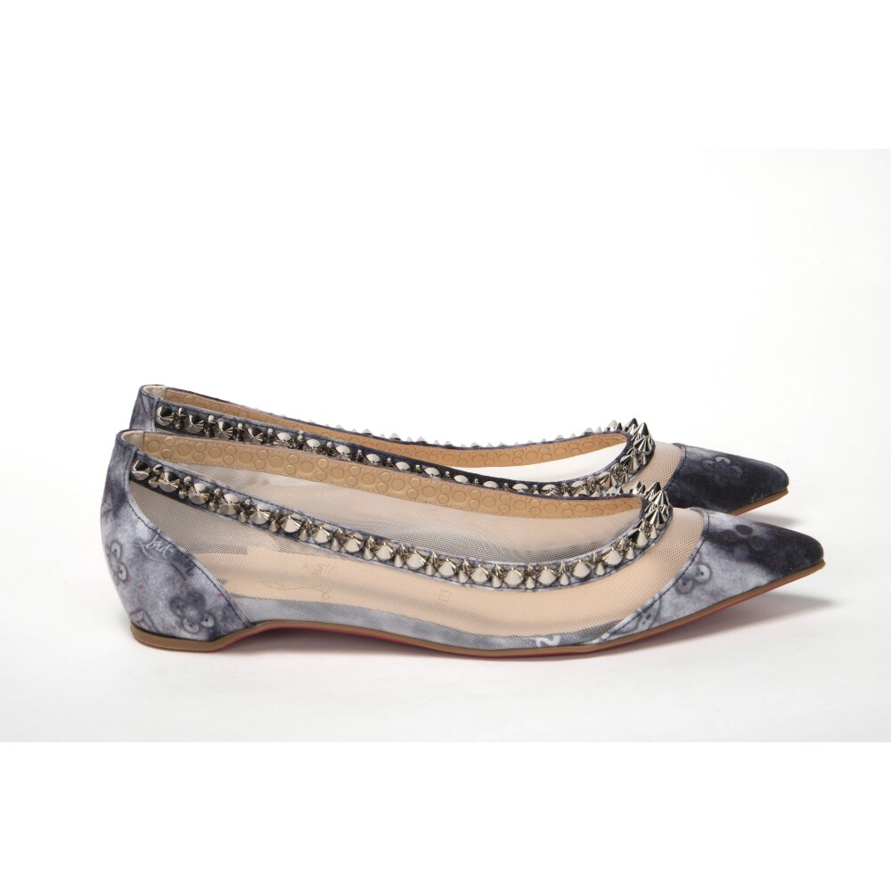 Silver flat open toe hot sale shoes