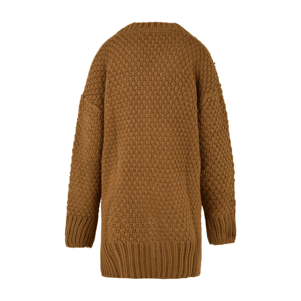 Mar De Margaritas Kameel Sweater Cardigan Brown Dames