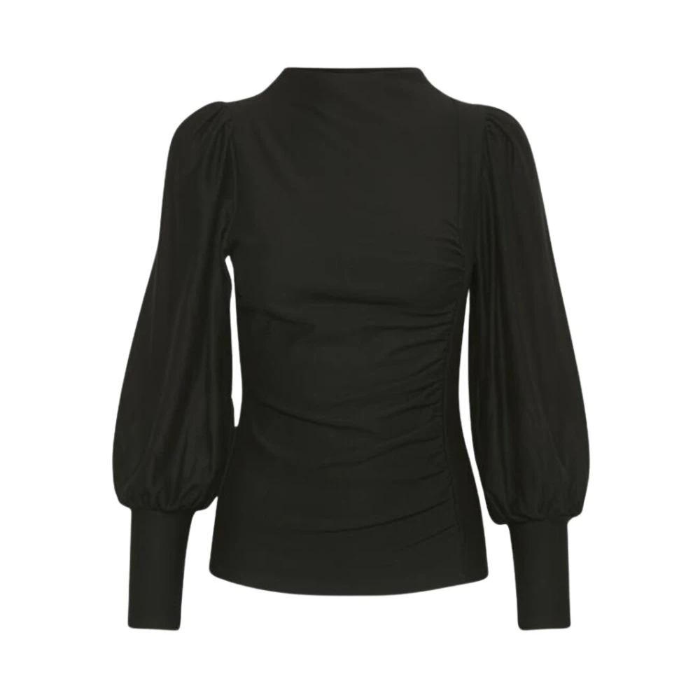 Gestuz Women's Black Rifagz Blouse With Long Sleeves - Blouses - 2XS - Blouses & Shirts