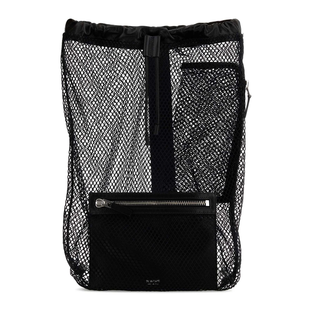 Tom Ford Men's Black Mesh Backpack