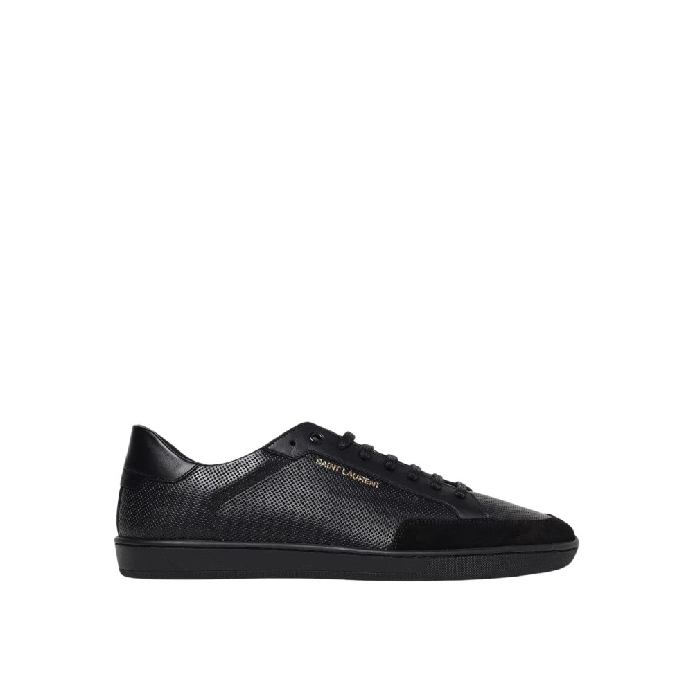 Saint Laurent Men's Black Court Classic Sl/06 Low-Top Sneakers