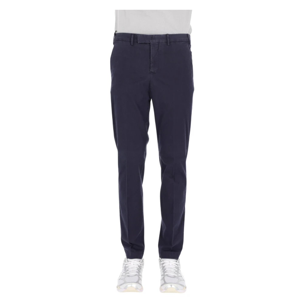 Pt Torino Mannelijk Blauw Broeken Heren, 2XL, Katoen, Slim-Fit Broek