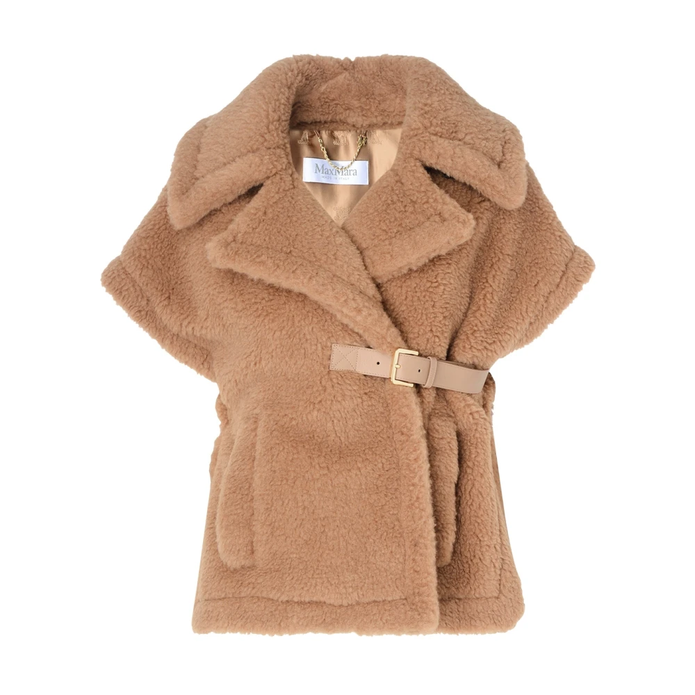 Max Mara Kamel Teddy Shearling Jacka Brown, Dam