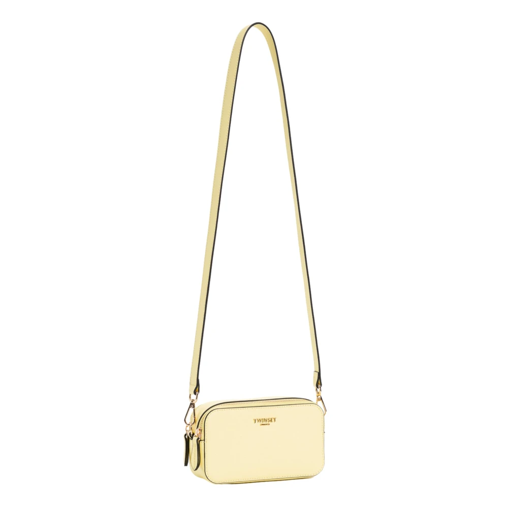 Twinset Gele cameratas met dubbel compartiment Yellow Dames