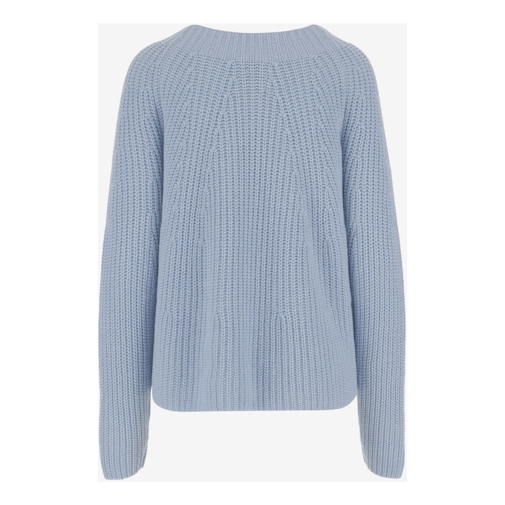 allude Katoenen Kasjmier Trui Blue Dames