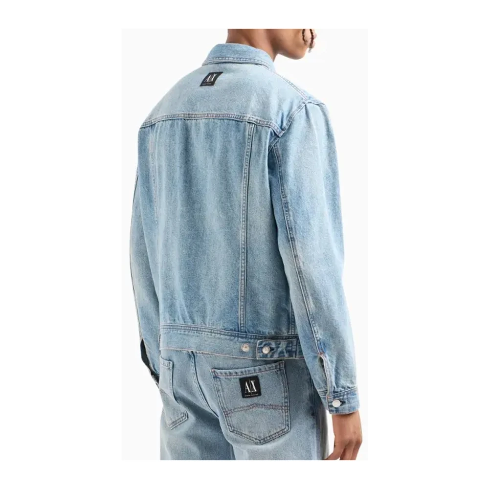 Armani Exchange Denim Jack Blue Heren