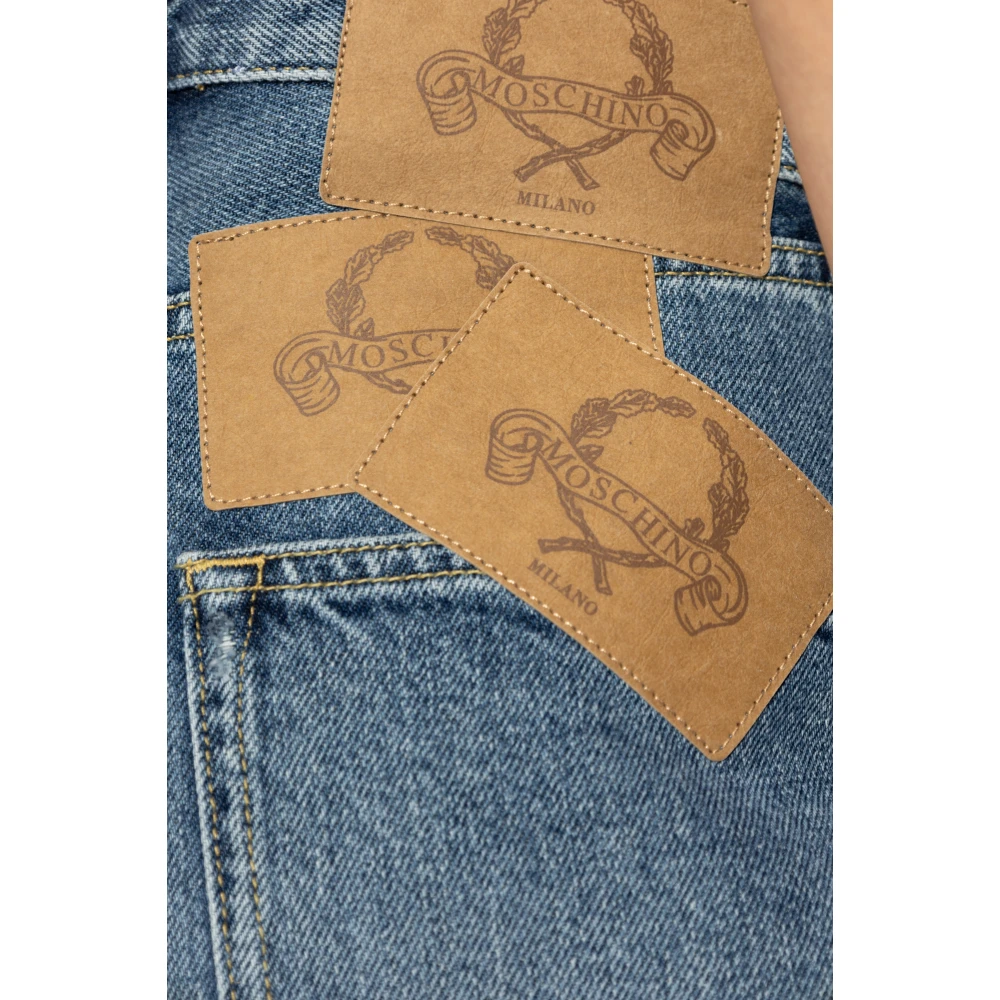 Moschino Jeans met vintage effect Blue Dames
