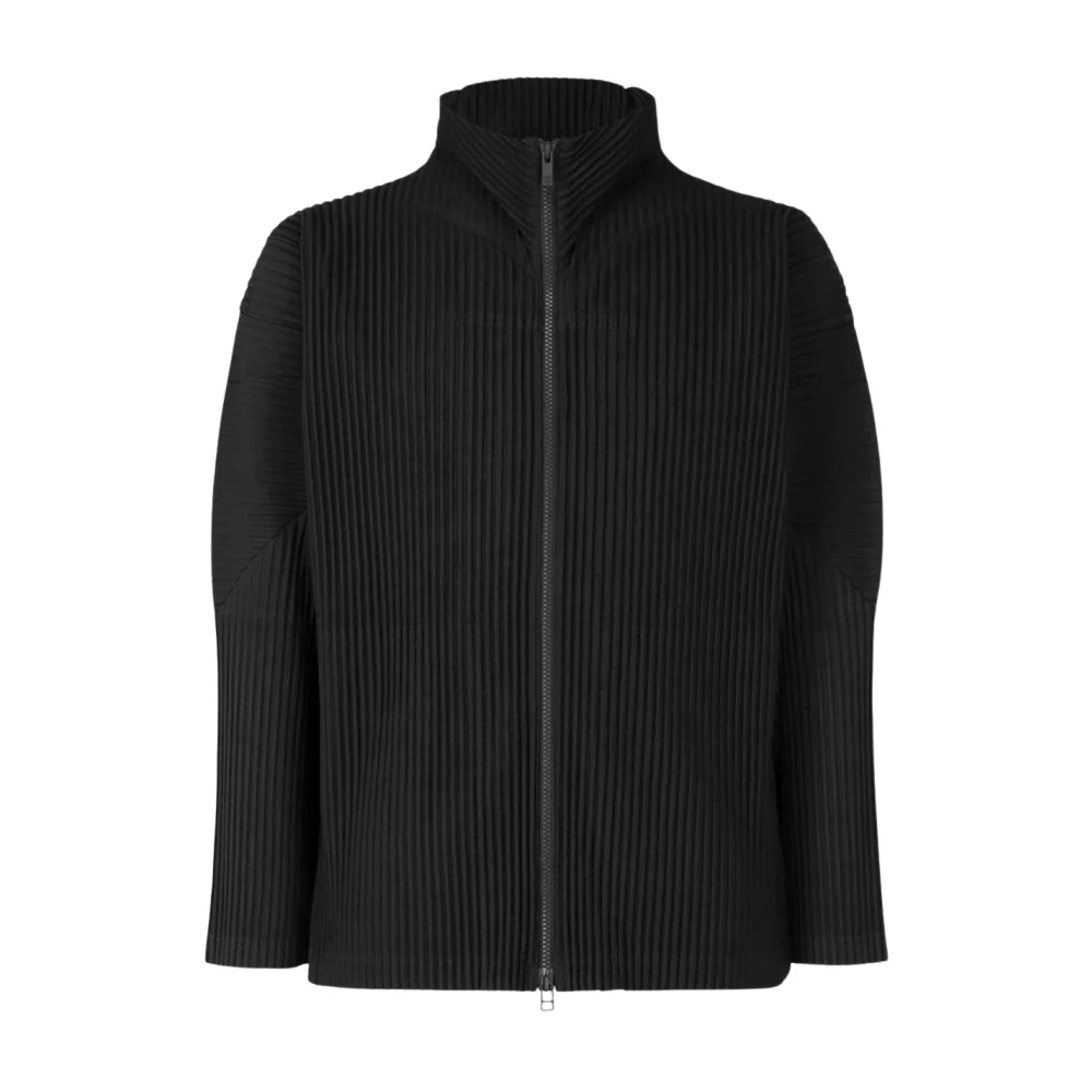 Issey Miyake Stijlvolle Herenjas Kleding Black Heren