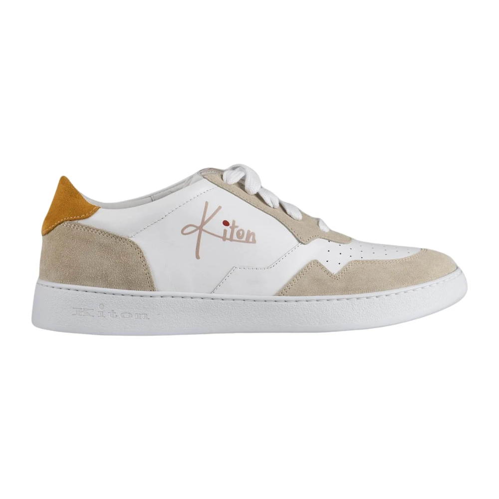Kiton Ussa069 Sneakers Heren Schoenen Wit