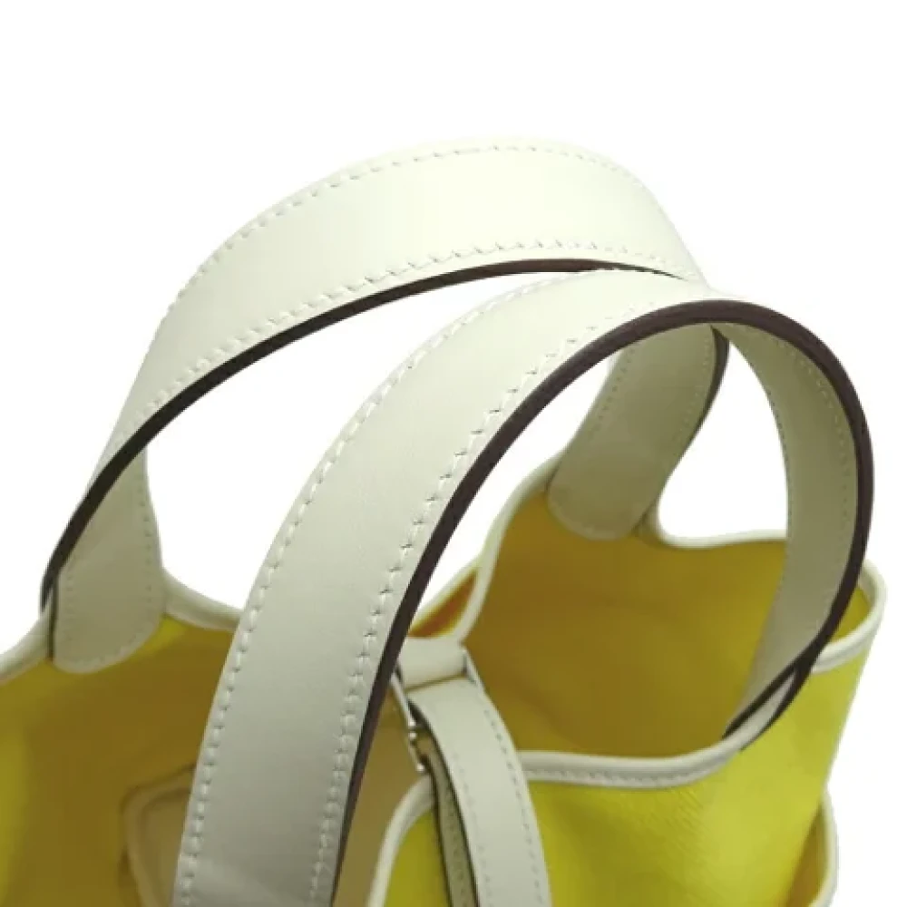 Hermès Vintage Pre-owned Leather handbags Yellow Dames