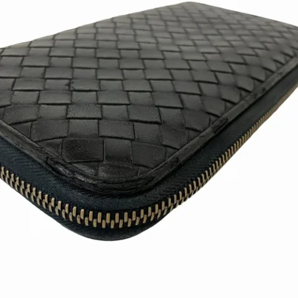 Bottega Veneta Vintage Pre-owned Leather wallets Black Dames