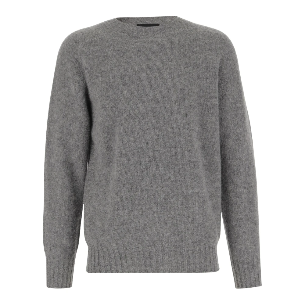 Howlin' Grijze Wol Crew Neck Sweater Gray Heren