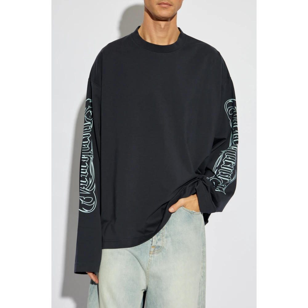 Vetements Lange mouwen T-shirt Blue Heren