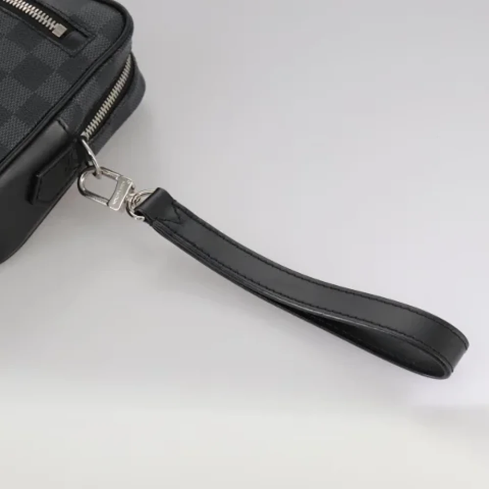 Louis Vuitton Vintage Pre-owned Canvas clutches Black Dames