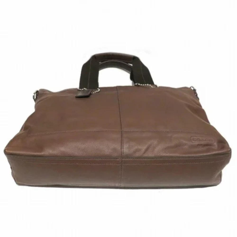 Coach Pre-owned Leather handbags Brown Dames