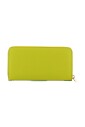 yellow-eco-leather-zip-around-wallet